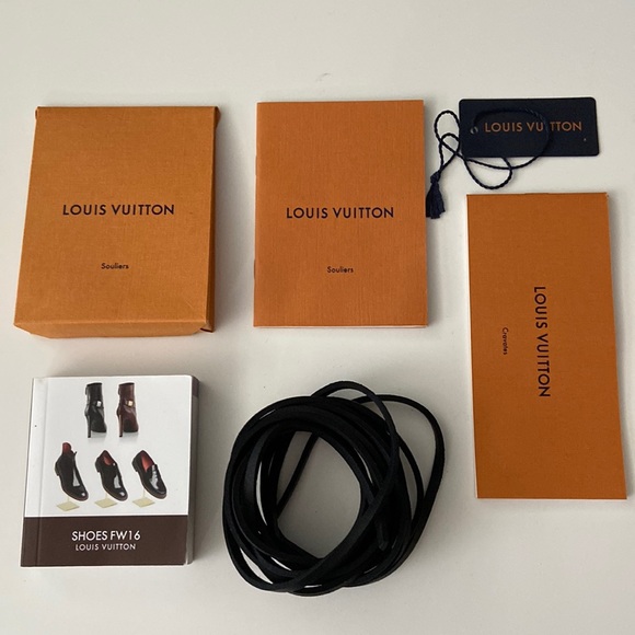 Other - LOUIS VUITTON LV 56” sneaker or shoelace with care packets and 2016 catalog